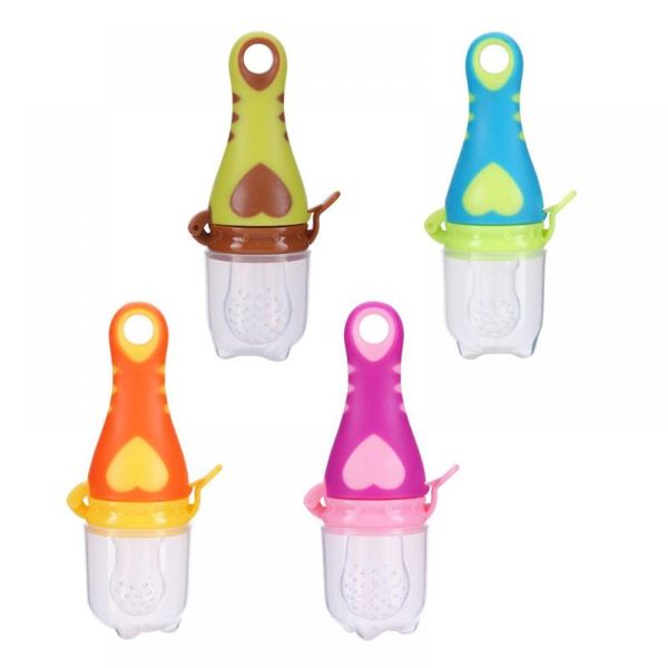 Feeding Fresh Baby Pacifiers Heart-shaped Fruit Feeder Nipples Safe Baby Supplies Nipple Teat Pacifier Bottles Nibbler