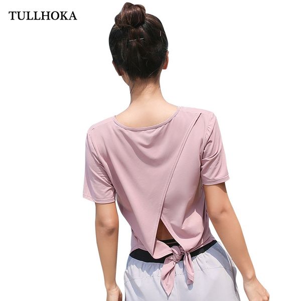 tullhoka women activewear open back yoga shirt sports yoga new 2019, Black;blue
tullhoka women activewear open back yoga shirt sports yoga new 2019, Black;blue