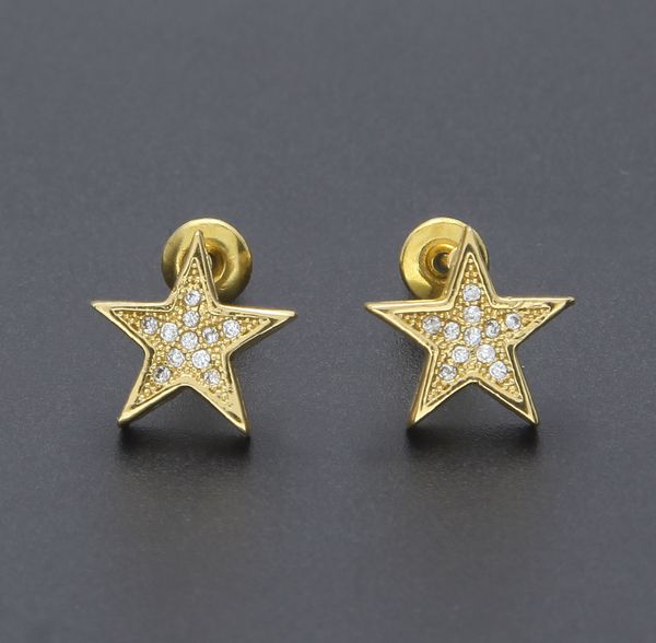 mens hip hop stud earring jewelry new fashion gold silver five-pointed star earrings, Golden;silver
mens hip hop stud earring jewelry new fashion gold silver five-pointed star earrings, Golden;silver