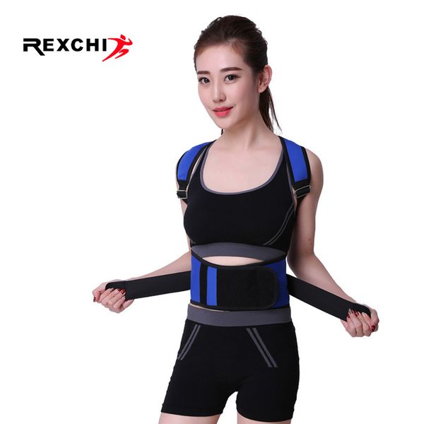 adjustable posture shoulder protector support corrector belt men women gym sports safety back care brace guard strap wrap band, Black;blue
adjustable posture shoulder protector support corrector belt men women gym sports safety back care brace guard strap wrap band, Black;blue