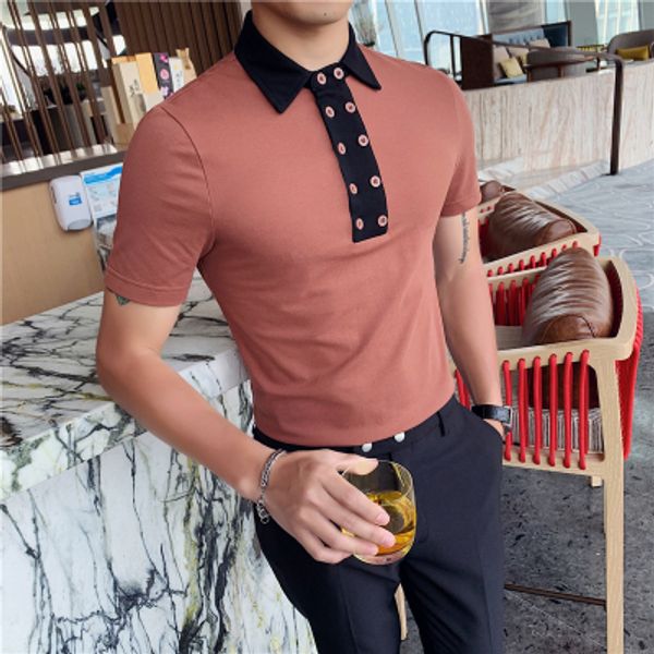 summer new korean men's small lapel double-breasted short-sleeved shirt slim casual personality shirt half-sleeved tide, White;black
summer new korean men's small lapel double-breasted short-sleeved shirt slim casual personality shirt half-sleeved tide, White;black