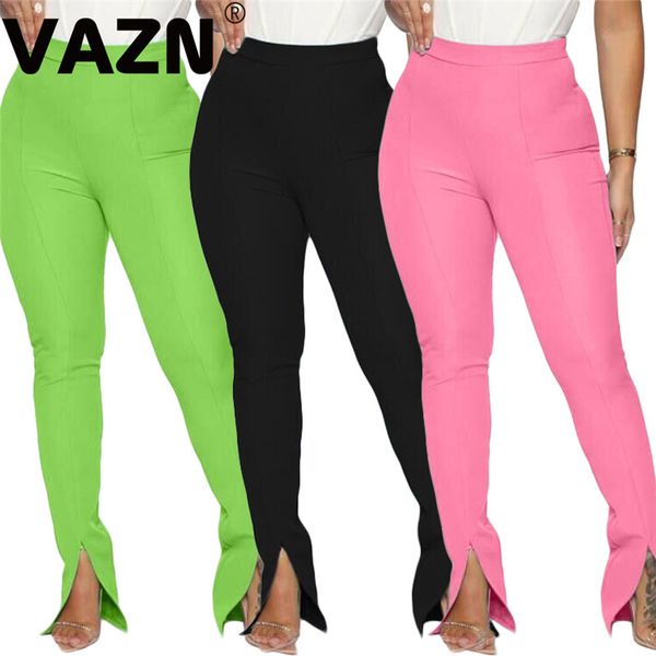 vazn 2020 spring lady 3 colors solid long pants elastic high waist comfortable pants skinny vent pencil long, Black;white
vazn 2020 spring lady 3 colors solid long pants elastic high waist comfortable pants skinny vent pencil long, Black;white