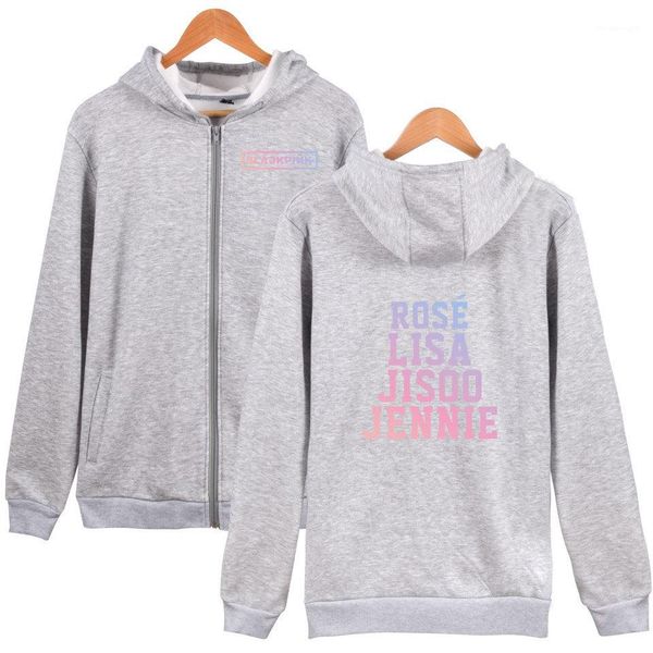 teenager girl fashion hooded jennie sweatshirts blackpink hoodies women, Black