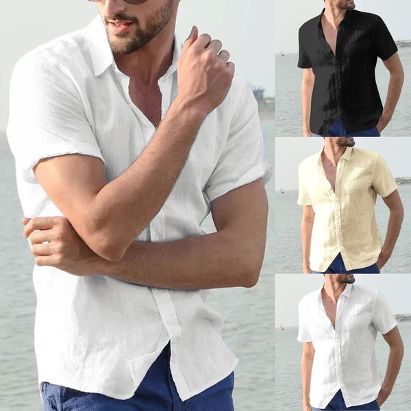 are you sure not to buy it men's baggy cotton linen solid short sleeve button retro shirts blouse s-2xl purchasing 2020, White;black
are you sure not to buy it men's baggy cotton linen solid short sleeve button retro shirts blouse s-2xl purchasing 2020, White;black