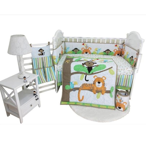 6pcs cotton crib bed linen kit for boy girl crib bedding set bumper skirt diaper bag quilt window valance bed prtector
6pcs cotton crib bed linen kit for boy girl crib bedding set bumper skirt diaper bag quilt window valance bed prtector