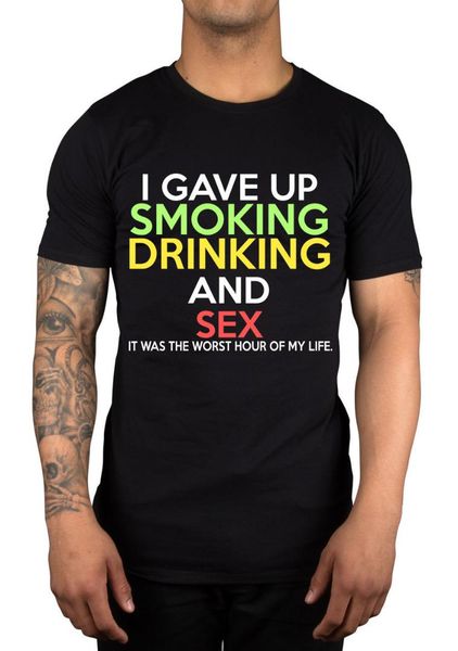 i gave up smoking drinking and funny novelty t-shirt gift idea men's tees 2019 summe t shirt, White;black
i gave up smoking drinking and funny novelty t-shirt gift idea men's tees 2019 summe t shirt, White;black