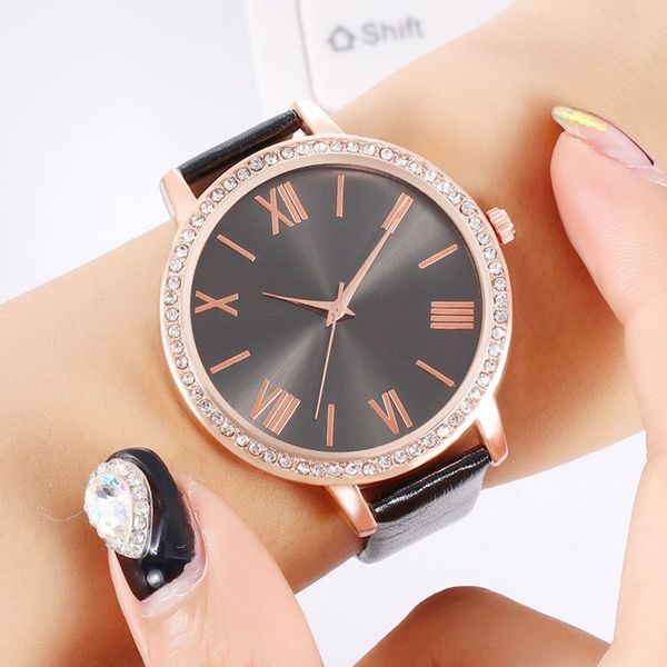 fashion women watches luxury roman numerals ladies bracelet watch casual leather quartz wristwatch female clock, Slivery;brown
fashion women watches luxury roman numerals ladies bracelet watch casual leather quartz wristwatch female clock, Slivery;brown
