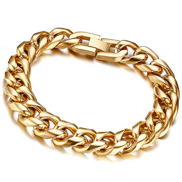 link, chain gold bracelets mens stainless steel silver hip hop cuban link on hand bracelet gifts for male accessories, Black
link, chain gold bracelets mens stainless steel silver hip hop cuban link on hand bracelet gifts for male accessories, Black