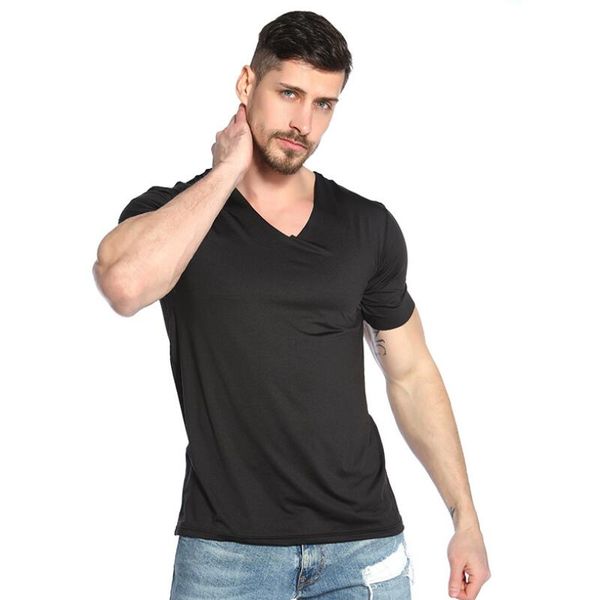 men's t-shirts 2021 men ice silk quick dry t-shirt short sleeve v neck solid color seamless breathable for exercise summer cotta, White;black
men's t-shirts 2021 men ice silk quick dry t-shirt short sleeve v neck solid color seamless breathable for exercise summer cotta, White;black