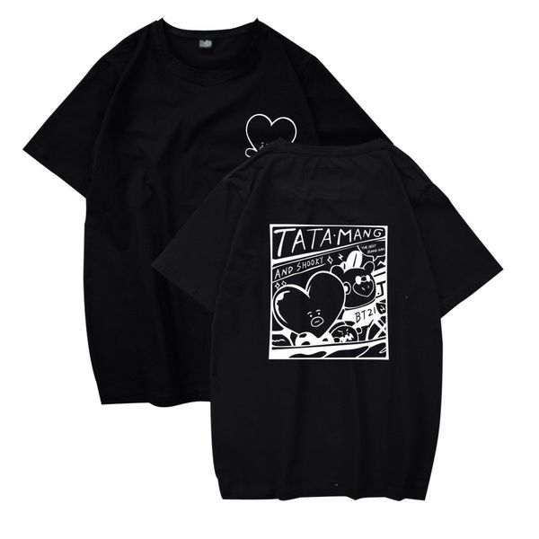 bts kpop v style love yourself short t-shirt women/men bangtan boy tee shirt fans korean streetwear style tshirt