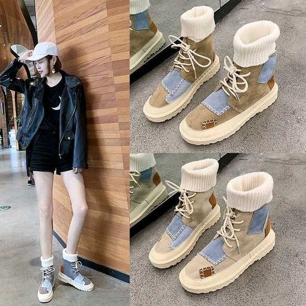 lace up flat heel women's rubber boots boots-women shoes platform round toe luxury designer booties ladies low heels, Black
lace up flat heel women's rubber boots boots-women shoes platform round toe luxury designer booties ladies low heels, Black