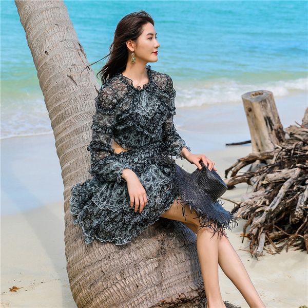 chiffon beach women dresses backless floral print beach style lace-up cocktail dresses ladies holiday, White
chiffon beach women dresses backless floral print beach style lace-up cocktail dresses ladies holiday, White