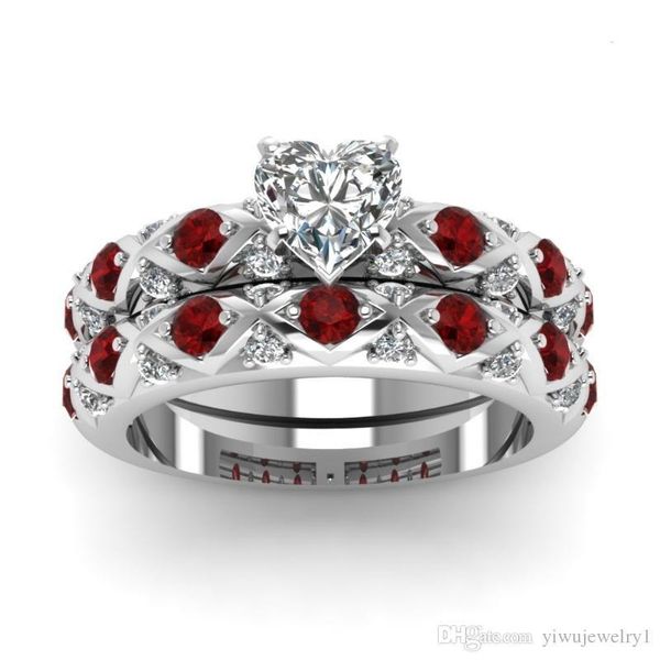 classic lady ruby s925 sterling silver diamond heart ring premium bride wedding ring give her love ring size 6 - 13
classic lady ruby s925 sterling silver diamond heart ring premium bride wedding ring give her love ring size 6 - 13