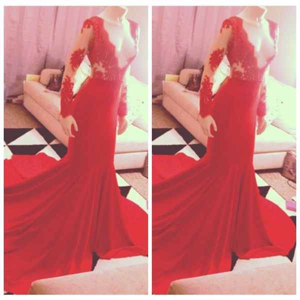 2019 deep v-neck long sleeves red mermaid prom dresses slim lace appliques vestidos de soiree women evening party gowns custom, Black
2019 deep v-neck long sleeves red mermaid prom dresses slim lace appliques vestidos de soiree women evening party gowns custom, Black