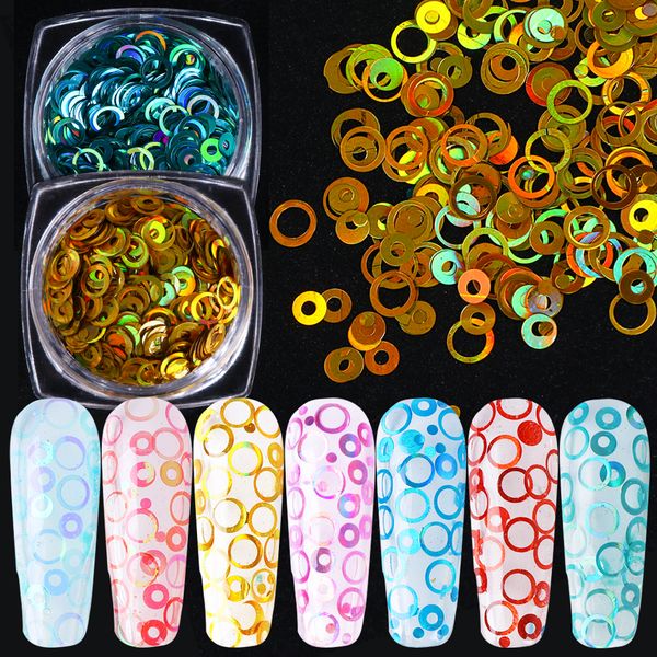 new holographic rings nails glitter sequins gradient round flakes 3d mirror sparkly circle paillette manicure decorations, Silver;gold
new holographic rings nails glitter sequins gradient round flakes 3d mirror sparkly circle paillette manicure decorations, Silver;gold