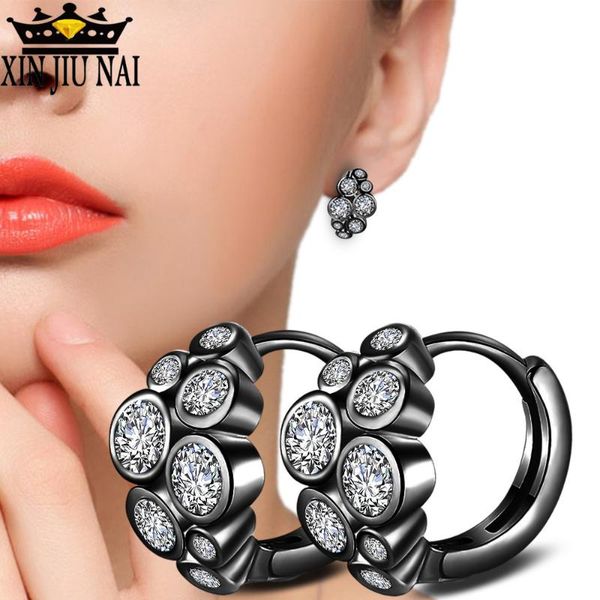 925 silver color small earrings round style austrian clear zircon women fashion black gun color earring jewelry, Golden;silver
925 silver color small earrings round style austrian clear zircon women fashion black gun color earring jewelry, Golden;silver
