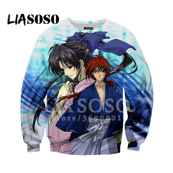 liasoso japan anime rurouni kenshin sweatshirt 3d print himura kenshin men's long sleeve casual harajuku shirt hip hop, Black
liasoso japan anime rurouni kenshin sweatshirt 3d print himura kenshin men's long sleeve casual harajuku shirt hip hop, Black