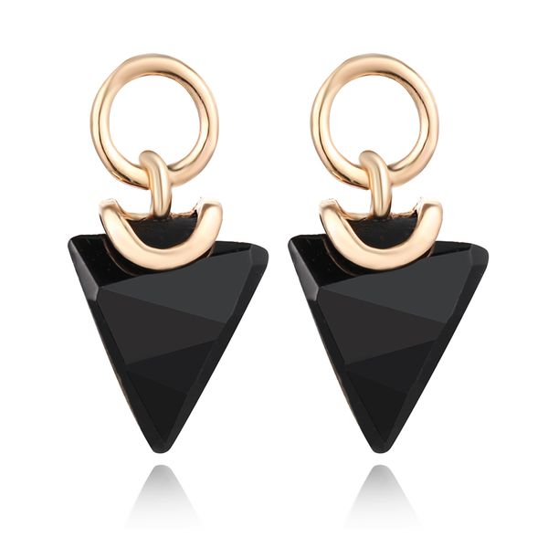 new fashion black earrings for women simple alloy jewelry crystal wedding triangle drop earrings 2019 girl gift, Silver
new fashion black earrings for women simple alloy jewelry crystal wedding triangle drop earrings 2019 girl gift, Silver