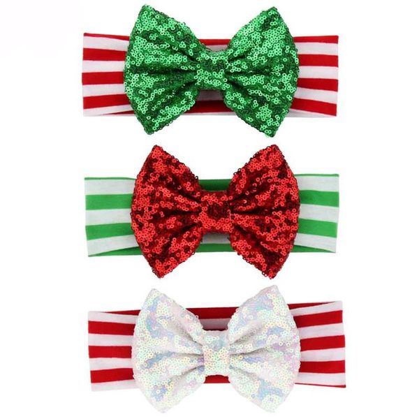 5''christmas headband for girls, large turban glitter hair bow striped elastic hair band girls accessories, Slivery;white
5''christmas headband for girls, large turban glitter hair bow striped elastic hair band girls accessories, Slivery;white