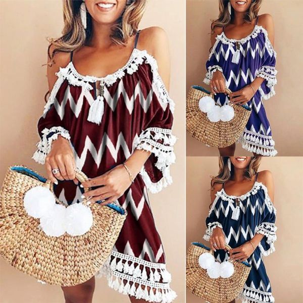 summer beach dress women off shoulder dress tassel short cocktail party beach dresses sundress vestidos playa robe de plage
summer beach dress women off shoulder dress tassel short cocktail party beach dresses sundress vestidos playa robe de plage
