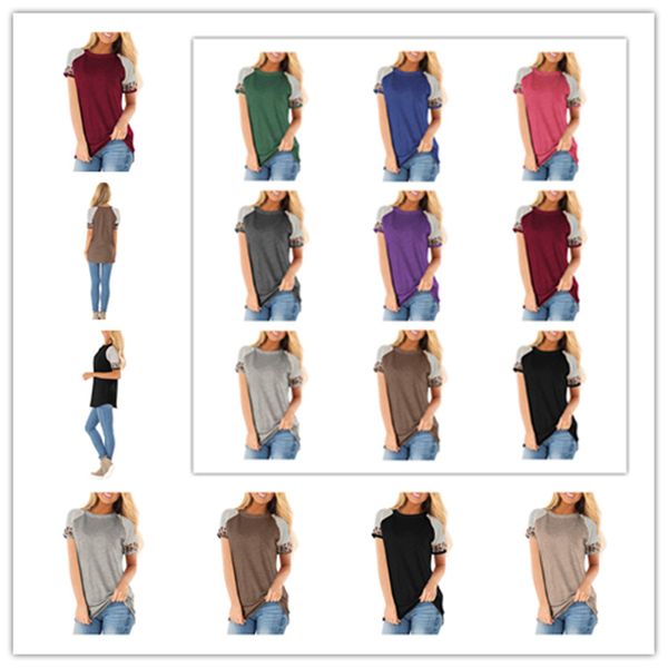 women's t shirts crew neck striped leopard patchwork t-shirt short sleeve casual tees summer pullover sports gym blouse tshirt d21707, White
women's t shirts crew neck striped leopard patchwork t-shirt short sleeve casual tees summer pullover sports gym blouse tshirt d21707, White