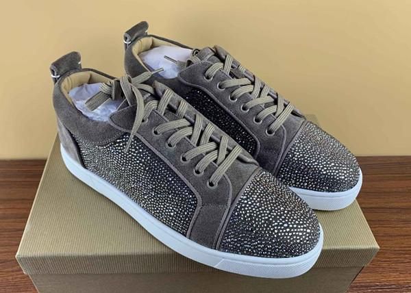 2019 mens designer shoes red bottoms real leather mesh canvas red sole casual shoes sneakers skate shoes 36-45 with box, Black
2019 mens designer shoes red bottoms real leather mesh canvas red sole casual shoes sneakers skate shoes 36-45 with box, Black