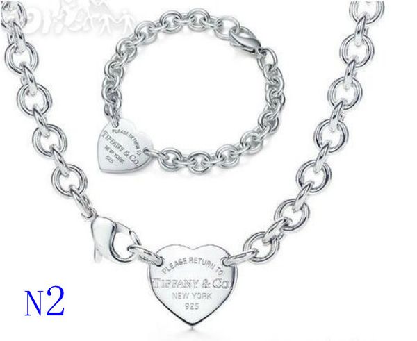 2019 Free Shipping women Hot 925 sterling silver fashion jewelry necklace and bracelet original packaging gift boxes Set with box
2019 Free Shipping women Hot 925 sterling silver fashion jewelry necklace and bracelet original packaging gift boxes Set with box