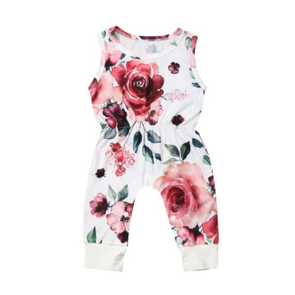 infant baby girl floral romper jumpsuit cotton sleeveless baby clothing, Blue
infant baby girl floral romper jumpsuit cotton sleeveless baby clothing, Blue