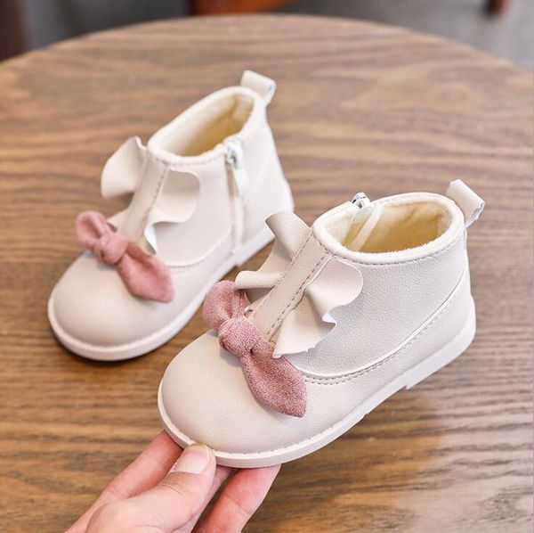 new winter baby girls bow ankle boots fashion toddler girls soft leather warm boots princess snow size 21-30, Black;grey 
new winter baby girls bow ankle boots fashion toddler girls soft leather warm boots princess snow size 21-30, Black;grey