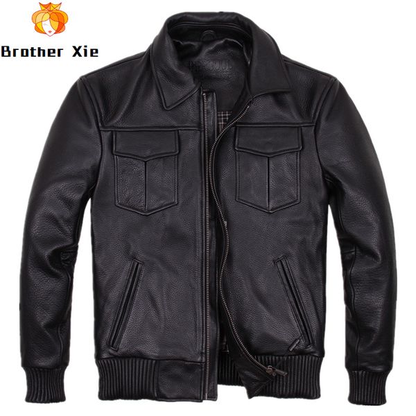 2020 men's genuine leather jacket retro motorcycle leather jacket brown cowhide jackets winter coat for male, Black
2020 men's genuine leather jacket retro motorcycle leather jacket brown cowhide jackets winter coat for male, Black