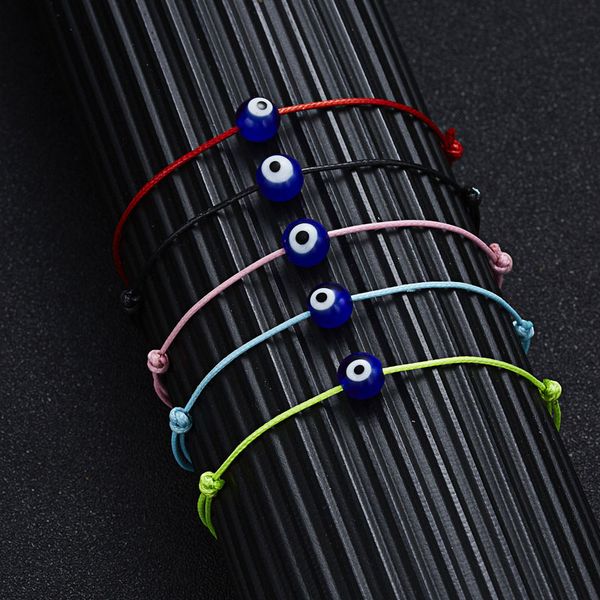 new fashion tring blue evil eye bead protection health lucky happiness woven rope bracelets jewelry with card, Golden;silver
new fashion tring blue evil eye bead protection health lucky happiness woven rope bracelets jewelry with card, Golden;silver