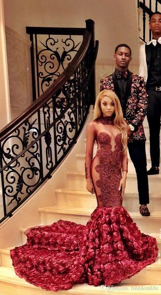 new arrival black girls mermaid prom dresses long sleeve 3d floral applique sheer high neck formal dress evening gowns ogstuff vestidos
new arrival black girls mermaid prom dresses long sleeve 3d floral applique sheer high neck formal dress evening gowns ogstuff vestidos