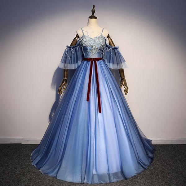 2018 princess appliques beading bow ball gown quinceanera dresses off the shoulder sweet 16 dresses debutante 15 year party dress bq80, Blue;red
2018 princess appliques beading bow ball gown quinceanera dresses off the shoulder sweet 16 dresses debutante 15 year party dress bq80, Blue;red