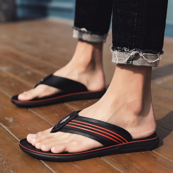 summer comfortable sandals men's beach flip flops beach shoes sandals open toe slippers indoor outdoor flip flops large, Black
summer comfortable sandals men's beach flip flops beach shoes sandals open toe slippers indoor outdoor flip flops large, Black