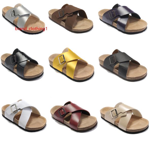 new genuine leather slippers mens flat sandals women shoes one buckle fashion design arizona summer beach with orignal box 35-46
new genuine leather slippers mens flat sandals women shoes one buckle fashion design arizona summer beach with orignal box 35-46