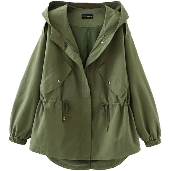 2019 new spring women coat female fashion slim hooded trench coat casual ladies windbreaker autumn loose hoodies outerwear, Tan;black
2019 new spring women coat female fashion slim hooded trench coat casual ladies windbreaker autumn loose hoodies outerwear, Tan;black