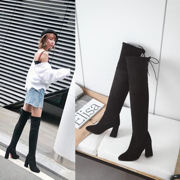 2019 women boots fashion long boots over-the-knee pointed toe hoof heels winter women's womens shoes size 34-43, Black
2019 women boots fashion long boots over-the-knee pointed toe hoof heels winter women's womens shoes size 34-43, Black