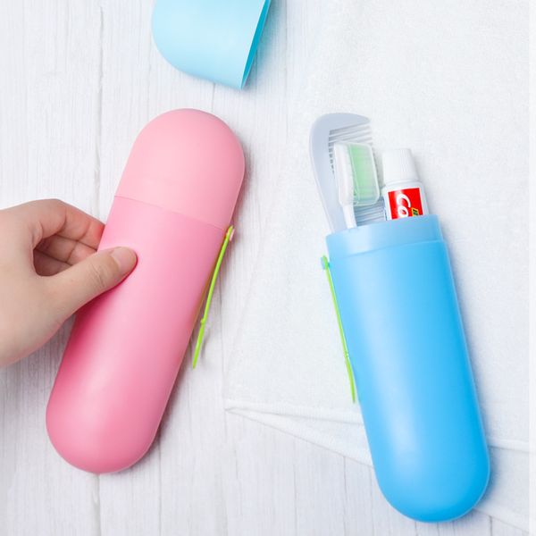 new arrive candy color plastic storage boxes portable toothbrush cover holder outdoor travel toothpaste cap case household accessories
new arrive candy color plastic storage boxes portable toothbrush cover holder outdoor travel toothpaste cap case household accessories