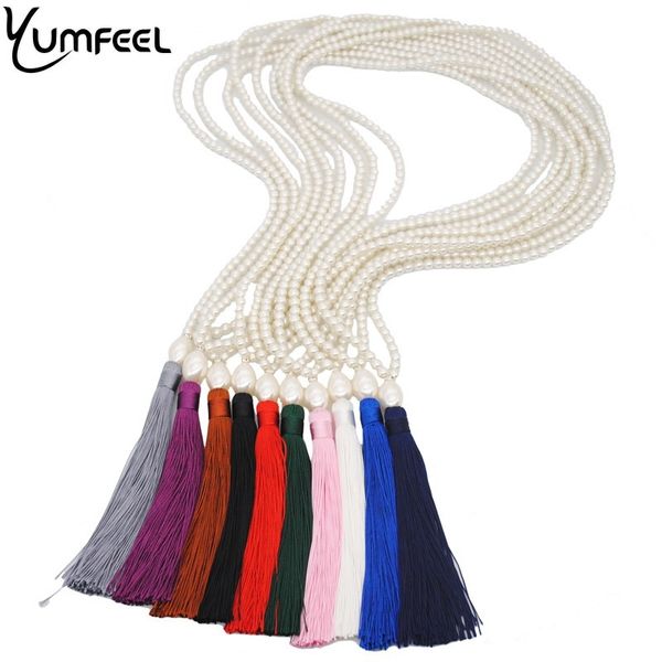 yumfeel brand original design simulated pearl necklace women 10 color choice tassel pearl long necklace sweater chain jewelry, Silver
yumfeel brand original design simulated pearl necklace women 10 color choice tassel pearl long necklace sweater chain jewelry, Silver