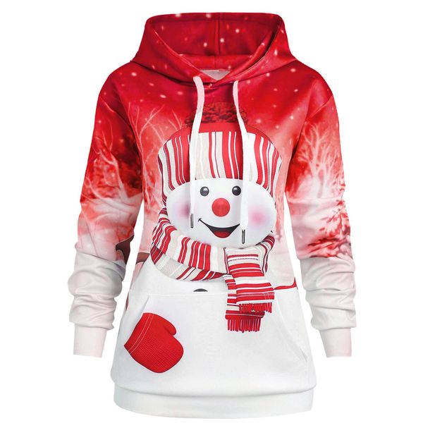 women hoodie christmas holiday party kangaroo pocket cartoon snowman print sweatshirt pullover manteau femme hiver plus size for female, Black
women hoodie christmas holiday party kangaroo pocket cartoon snowman print sweatshirt pullover manteau femme hiver plus size for female, Black