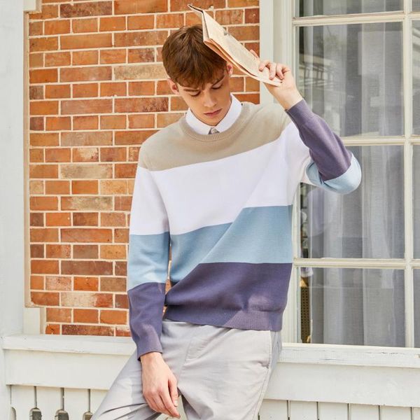 men's sweaters metersbonwe fake two 2021 spring men hong kong style literary sweater hit color striped shirt collar, White;black
men's sweaters metersbonwe fake two 2021 spring men hong kong style literary sweater hit color striped shirt collar, White;black