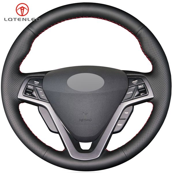 lqtenleo black genuine leather diy hand-stitched car steering wheel cover for veloster
lqtenleo black genuine leather diy hand-stitched car steering wheel cover for veloster