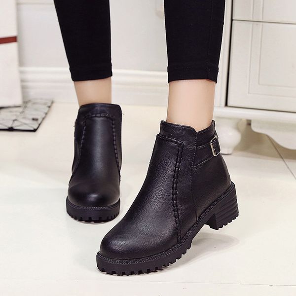 autumn boots women vintage leather ankle short casual botas non-slipwestern boots cowboy motorcycle pour women 67uy, Black
autumn boots women vintage leather ankle short casual botas non-slipwestern boots cowboy motorcycle pour women 67uy, Black