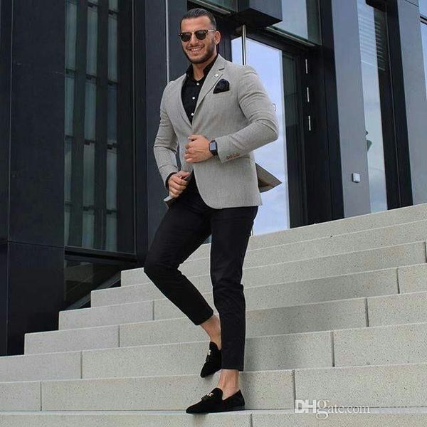classy grey men business suits for groom tuxedo 2piece bridegroom outfit slim fit terno masculino man attire groomsmen blazers costume homme, Black;gray
classy grey men business suits for groom tuxedo 2piece bridegroom outfit slim fit terno masculino man attire groomsmen blazers costume homme, Black;gray