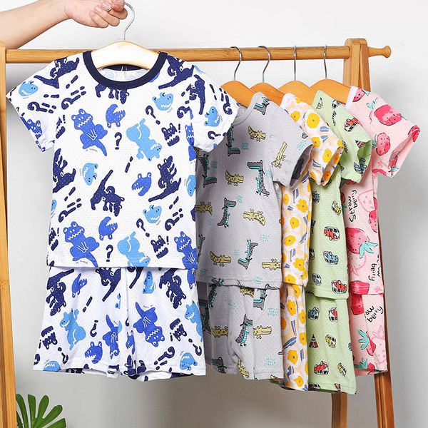 pajamas kids pajama sets summer short sleeved air-conditioned clothing shorts set children boys girls soft thin cotton tshirts pyjamas, Blue;red
pajamas kids pajama sets summer short sleeved air-conditioned clothing shorts set children boys girls soft thin cotton tshirts pyjamas, Blue;red