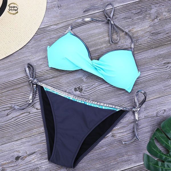 min2019 new bikini push up swimsuit women solid swimwear bandage bathing suit plus size bikini set xxl biquini, White;black
min2019 new bikini push up swimsuit women solid swimwear bandage bathing suit plus size bikini set xxl biquini, White;black