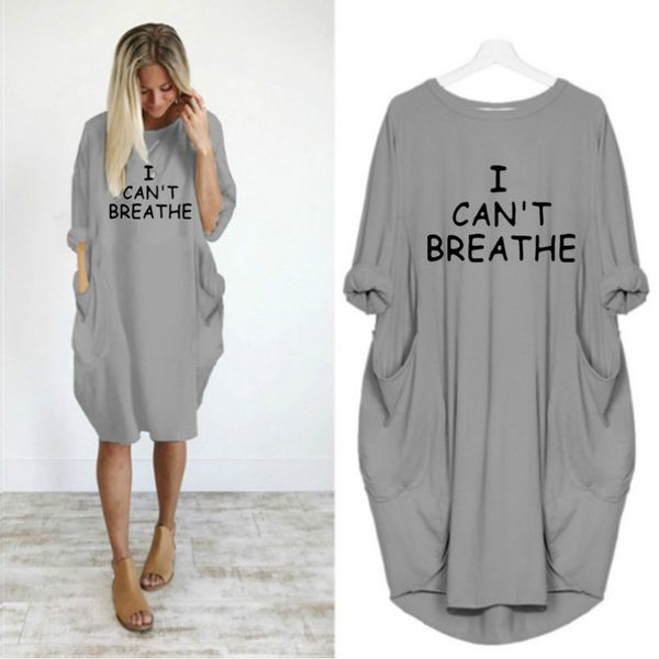 i cant breathe women letter printed dresses fashion new ladies dresses casual loose long sleeve apparel active womens new clothes, White;black
i cant breathe women letter printed dresses fashion new ladies dresses casual loose long sleeve apparel active womens new clothes, White;black