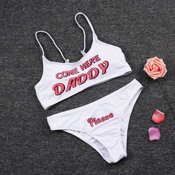 come here daddy letter print tank sleeveless summer harajuku kawaii cropped feminino panties underwear bathing suits, White;black
come here daddy letter print tank sleeveless summer harajuku kawaii cropped feminino panties underwear bathing suits, White;black