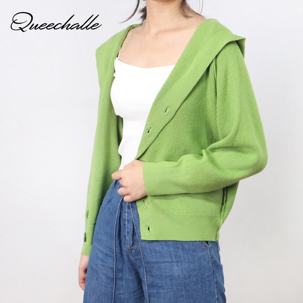 5 colors knitted cardigan women spring green hooded v neck buttons long sleeve loose knitting sweater coat female casual, White
5 colors knitted cardigan women spring green hooded v neck buttons long sleeve loose knitting sweater coat female casual, White