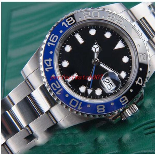 classic series luxury mens watch automatic gmt ii ceramic bezel black blue 116710 asia eta 2813 movement automatic mens wristwatches, Slivery;brown
classic series luxury mens watch automatic gmt ii ceramic bezel black blue 116710 asia eta 2813 movement automatic mens wristwatches, Slivery;brown